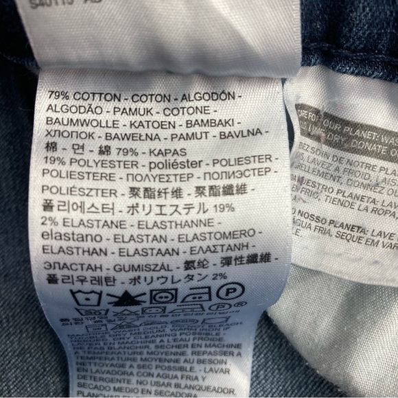 Levi's 505 Straight Leg Dark Blue Jeans Women's Size 34x30 Red Tab. - Picture 12 of 13